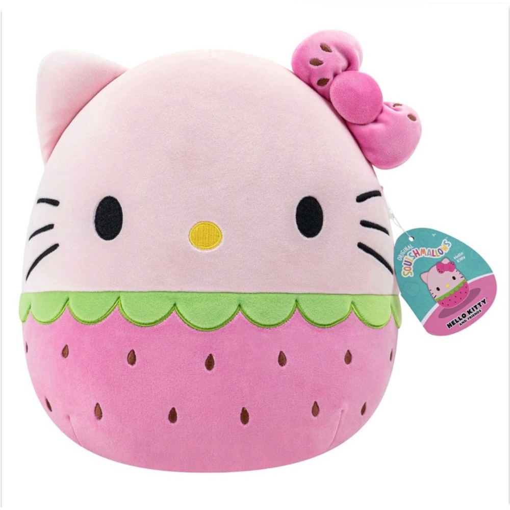 NWT 12” 🍓 Hello Kitty Squishmallow